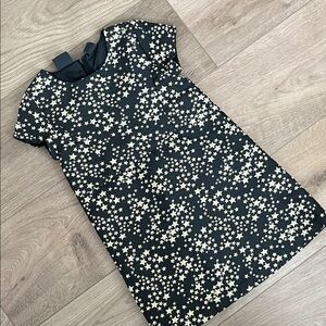 Starry Night Black and White Kids Dress